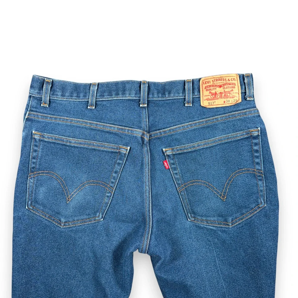 Vintage Levis Jeans Mens 36x29 Blue 517 Bootcut Dark Wash Denim Cotton Poly Y2K